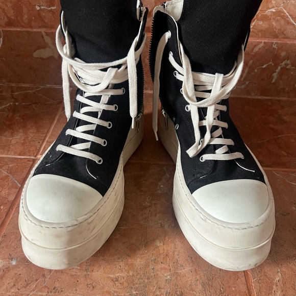 RICK OWENS DRKSHDW High-Top Platform Sneakers - Picture 3 of 7